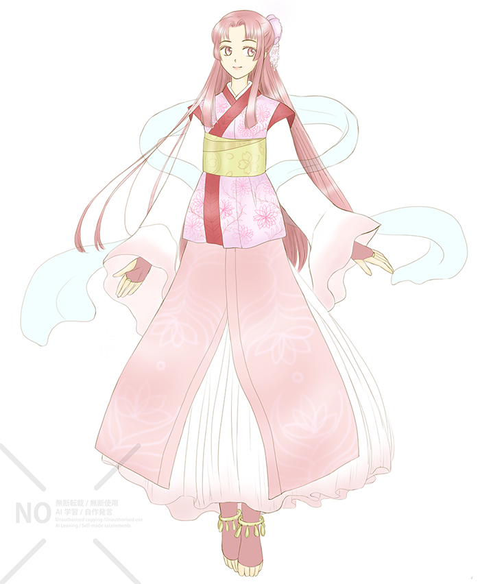 天女イラスト正面